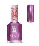 lakier do stempli fioletowy purple chrom MOYRA 28 12 ml